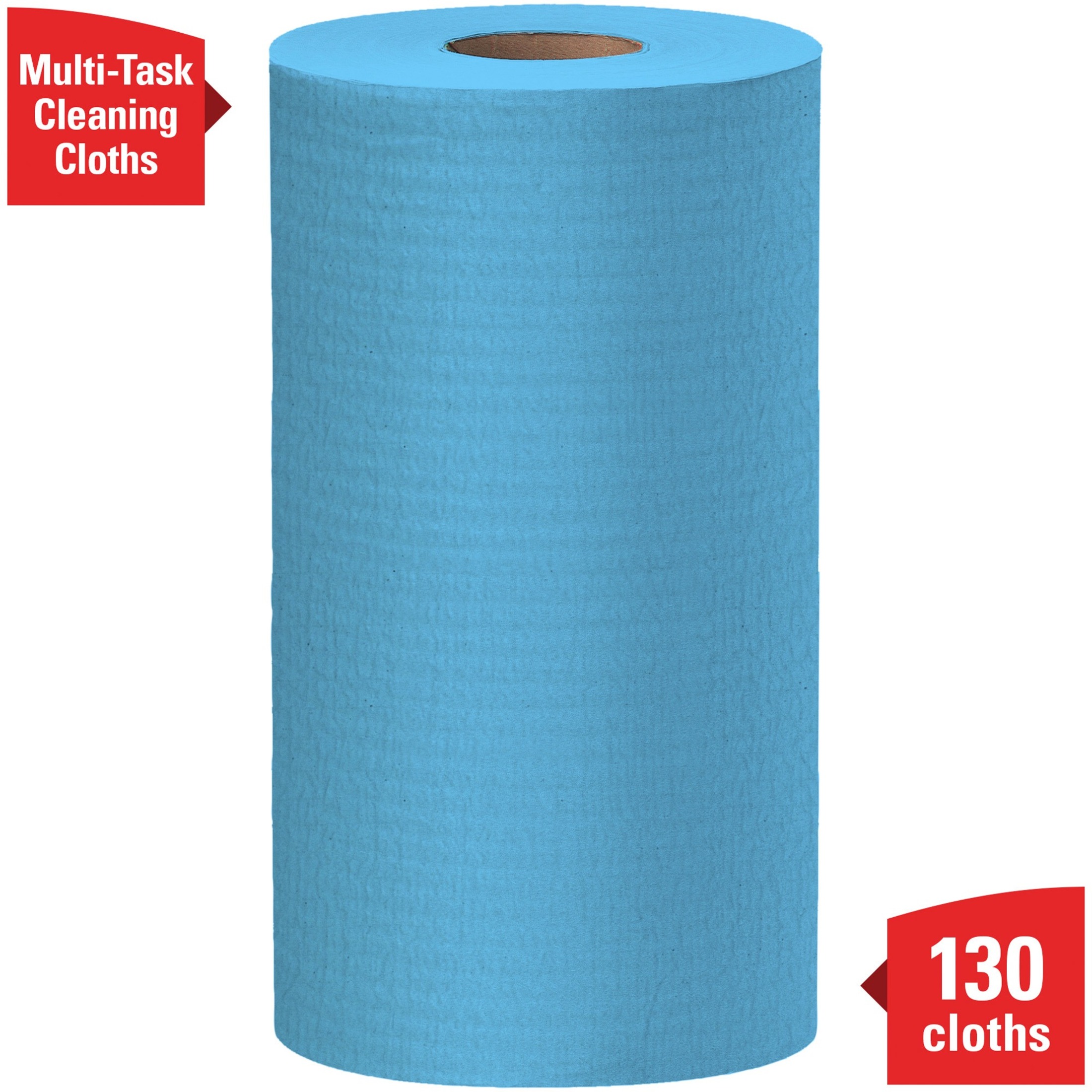WypAll X60 Cloths, Small Roll, 9.8 x 13.4, Blue, 130/Roll, 12 Rolls/Carton -KCC35411 - image 2 of 6