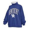 thumbnail image 2 of Women's Pressbox  Royal Kentucky Wildcats Oversized Mock Neck Sweatshirt, 2 of 3
