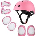 thumbnail image 1 of Juego de Casco de Bicicleta Bluelander para Niños y Niñas Rosa con Rodilleras Coderas Palmilleras, 1 of 4