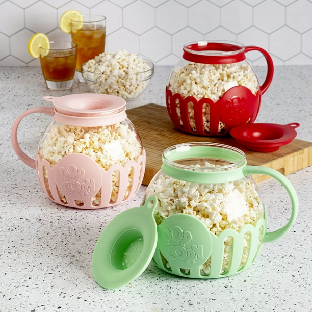 Tasty 3QT Family Size Microwave Popcorn Popper Cotton Candy