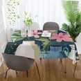 thumbnail image 5 of Yayeee Tablecloths for Rectangular Tables 54 x 54 inch Party Table Cover, Green Floral, 5 of 6