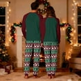 thumbnail image 5 of Zwiiyzr Family Christmas Pajamas Matching Sets for Kids Boys Girls Christmas Fashion Cute Lattice Print Long Sleeved Jumpsuit Family Parent-Child Wear Kid Green-Kids, 5 of 5