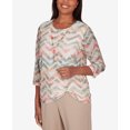 thumbnail image 6 of Alfred Dunner Womens  Textured Chevron Top With Twisted Detail, 6 of 6