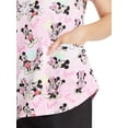 thumbnail image 3 of Disney Mickey Love Surrounds Women’s V-Neck Scrub Top, 3 of 7