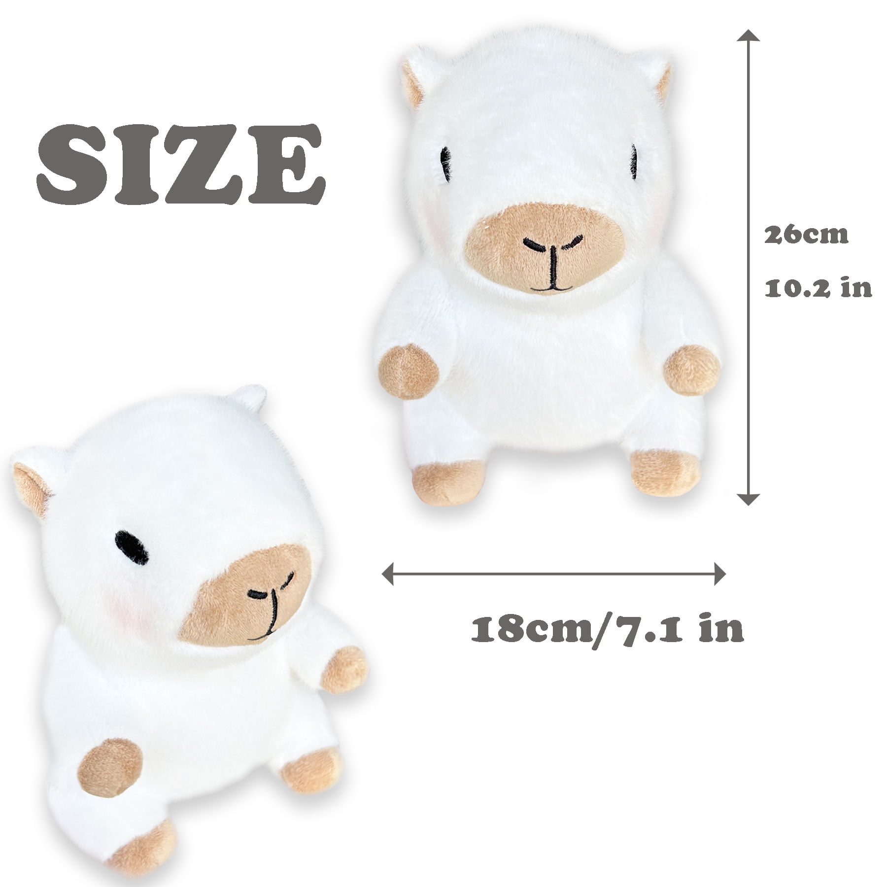 Dress-Up Capybara Plush Toy with Outfit & Accessories Set, Soft Stuffed Animal, 8/9/10-Piece Clothes & Bag Bundle, Gift for Kids