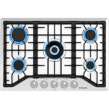 GASLAND Chef 5 Burner Built-in Gas Cooktop, 30" NG/LPG Convertible Gas Stovetop, Stainless Steel