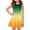 #46Yellow, variant on Kids Summer Ombre Gradient A-Line Dress Sleeveless Comfortable Casual Outfit Yellow 150