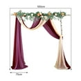 thumbnail image 3 of LCXmlly Roasting Pan Wedding Arch Drape Fabric Long 3 Panels Wide Sheer Wrinkle Free Soft Party Backdrop Drapery, 3 of 6