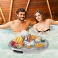 thumbnail image 4 of Flotador para piscina, portavasos, boya inflable para piscina y playa, colchones inflables para jacuzzi, 4 of 5