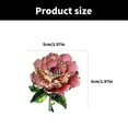 thumbnail image 5 of Giaone Eye Catching Designs Peony Brooch for Women’s Elegant Event Decoration, 5 of 13