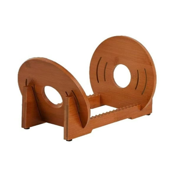 User Friendly Wood CDs Display Rack Organiser Large Capacity Compact Design