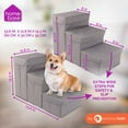 Precious Tails 3Step Storage Foldable Dog Cat Pet Steps