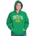 thumbnail image 3 of Fruit Veg Herbivore Vegetarian Zip Up Hoodie Men's Women's Brisco Brands S, 3 of 5
