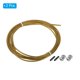 thumbnail image 3 of Cable de reemplazo de cuerda de salto Uxcell de 10 pies, 2.5 mm, cuerda de salto profesional de alambre de acero, tono dorado, paquete de 2, 3 of 6