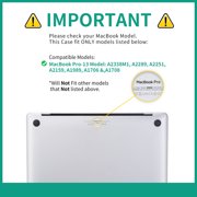 Techprotectus Hardshell Case for Apple 13 MacBook Pro, White Marble