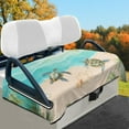 thumbnail image 2 of Yuyamidu Sea Turtle Golf Cart Seat Covers Beach Golf Cart Seat Towel Covers Soft Flannel Club Car Seat Towel Blanket, 2 of 8