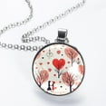 thumbnail image 2 of LOVE Elegant Glass Circular Pendant Necklace - Stunning Jewelry for Every Occasion, 2 of 5