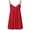 A1-Red, variant on 2-Piece Lingerie for Women Sexy Lace V Neck Nightwear Spaghetti Strap Nightgown Babydoll Chemise Set with Thong, Black L