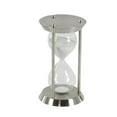 thumbnail image 6 of DecMode 7" x 12" Silver Metal Hourglass Sand Timer, 1-Piece, 6 of 9
