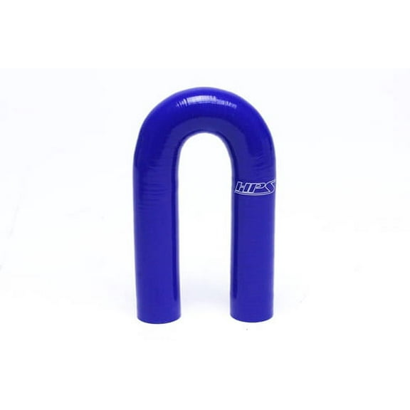 HPS HTSEC180-075 3/4" ID 4-1/2" Blue Silicone 180 Deg. U Bend Elbow Coupler Hose
