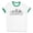 White/Kelly Green, variant on Skyline Louisville Kentucky Ringer Tee Shirt Unisex Large White/Black