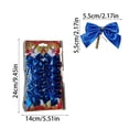 thumbnail image 3 of 12 Pack Mini Velvet Christmas Bow Ornaments, 5.5cm Hanging Decorations for Christmas Tree, Garland, Wreath, Holiday Party and Seasonal Home Display, 3 of 7