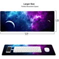 thumbnail image 5 of Space Universe Mouse Pad, Violet Planets Large Mouse Pads, Portable Office Non-Slip Rubber Base XL Mouse Pad for Desk Mat, 5 of 6