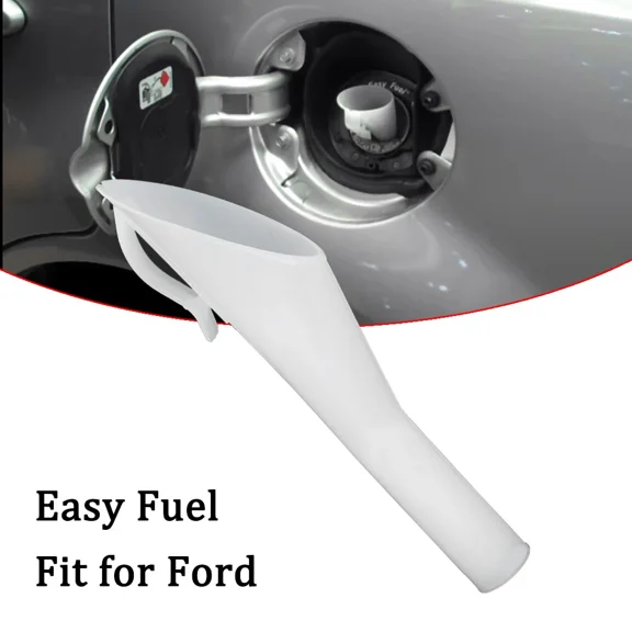 For Ford Easy FuelTank Filler Supply Funnel Tube Gas Can Adaptor White Spout OEM