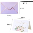 thumbnail image 3 of Violet 4x6 Inch Heavy Duty Thank You Cards with Envelopes 36 Pack for Weddings, Showers, Small Businesses, 3 of 7