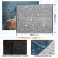 thumbnail image 4 of Fluorescent Cover blanket 70x55 inch frannel blanket Office nap blanket Camping blanket Bedding travel blanket Glow blanket Christmas Snowman Cute, 4 of 8