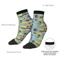 thumbnail image 4 of Uemuo Hawaiian Style Printed Crew Socks, Moisture-Wicking Socks, Athletic Socks for Men Breathable Cushion Socks Casual Sport Socks for Running Traveling, 4 of 6