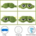thumbnail image 2 of Nuevo Lovely Frogs Eyes Sleeping Eye Cover Vendaje Elástico Eyeshade Cover Sad Frog Shading Eyepatch seitruly AP007675-02, 2 of 6
