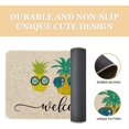thumbnail image 6 of Hello Summer Funny Pineapple Doormat,Non-Slip Welcome Creative Decorative Seasonal Burlap Floor Mat Switch Mat for Indoor Outdoor 17 x 29 Inch, 6 of 6