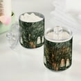 thumbnail image 2 of Yayeee 2 Pack Qtip Holder Bathroom Cotton Swab Canister with Lid Clear Dispenser Set, Cute Ghosts Playing, 2 of 6