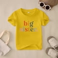 thumbnail image 6 of XEGLSBU Shirts for Girls Trendy Cute Summer Short Sleeve Top for Big SisterCute Sailor Collar Shirt Shirt 1 13 Years Old Yellow Size 4-5 Years, 6 of 7