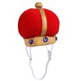 thumbnail image 1 of OULII 1pc Creative Cat Crown Hat Pet Headpiece Soft For Comfortable Wear For Parties Photoshoots Daily Use Red, 1 of 5