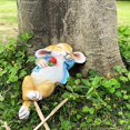 thumbnail image 4 of Estatua de jardín Iron Rain Rabbit Fantasy Bunny, resina azul, 30 cm, 4 of 9