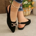 thumbnail image 2 of Black Ladies Everyday Shoes With A Sleek Pointed Toe And Soft Flexible Sole For Comfort, 2 of 9