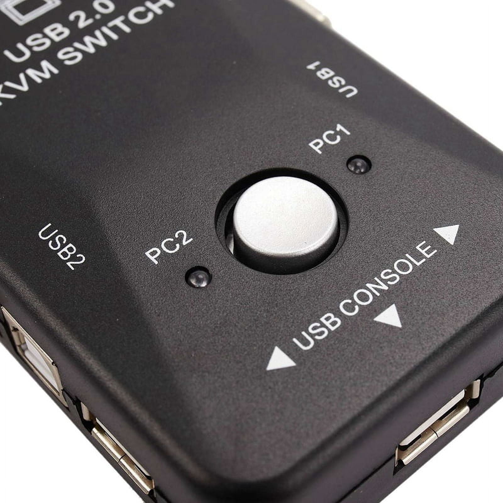 5X USB Kvm Switch Switcher 2 Port Vga Svga Switch Box USB 2.0 Mouse Keyboard 1920X1440 Switch Box