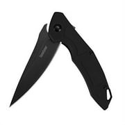 Kershaw Method Folding Pocketknife (1170); Jens Anso Design; 8Cr13MoV Stainless Steel Blade with Blackwash Finish; Black 3D-Machined G10 Handle; KVT Manual Open; Inset Liner Lock; Pocketclip; 2.1 oz