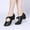Black, variant on Babysbule Womens Shoes Women Ladies Dancing Rumba Waltz Prom Ballroom Latin Ballet Dance Singles Shoes
