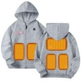 thumbnail image 4 of Sudadera con capucha térmica de invierno para niños y niñas, con control de temperatura y cremallera, 4 of 9