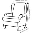thumbnail image 5 of Printed Stretch Wingback Chair Covers Armchair Covers Wingback Chair Covers, 5 of 5