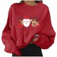 thumbnail image 1 of Sudaderas cortas estampadas de manga larga informales para mujer a la moda navideña Pompotops  gfhjh8484, 1 of 4