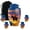 Blue Urn -9, variant on JAGASY Brave American Urns for Human Ashes, Blue Urn for Ashes Adult Male, Horse Riding & River Decorative Urn, Large Cremation Urns for Mother & Father, (10 Inch)