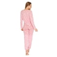 thumbnail image 4 of Pijama Mujer Blusa Pantalón Estrellas Rosa Ligera Suave rosa EG Incógnita 660035, 4 of 6