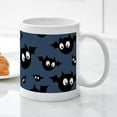 thumbnail image 5 of CafePress - Cute Bat Pattern Mugs - 11 oz Ceramic Mug - Novelty Coffee Tea Cup, 5 of 6