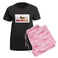thumbnail image 5 of CafePress - Dachshund Women's Dark Pajamas - Women's Short Sleeve Print T-Shirt and Pants Dark Cotton Pajama Set, 5 of 7