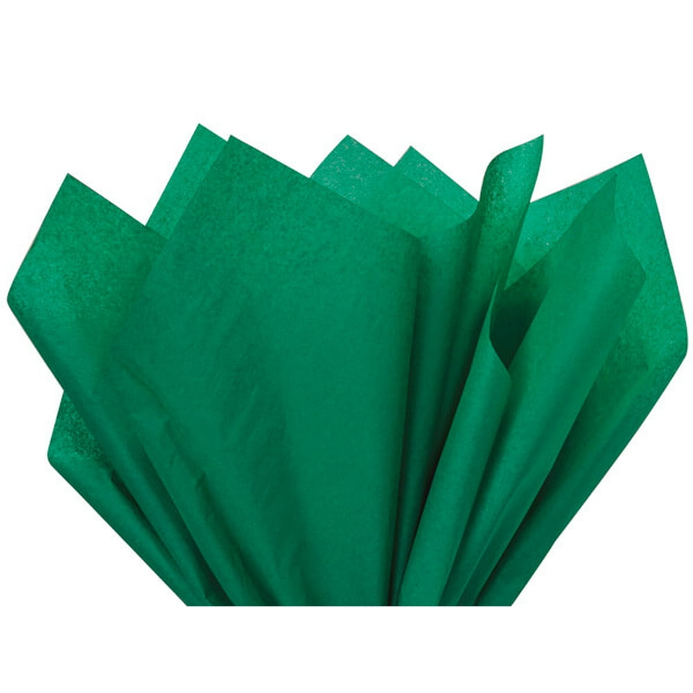Emerald Green Tissue Paper Squares, Bulk 10 Sheets, Premium Gift Wrap