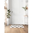 thumbnail image 5 of FloorPops Bones Black and White Washable Mat, 5 of 7